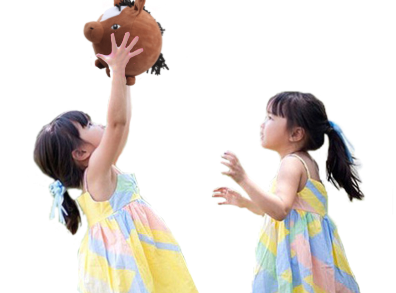 Balloon Balls with Plush Animal Sleeves